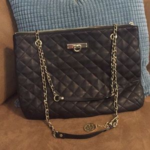 DKNY Quilted Chain Shoulder Handbag
